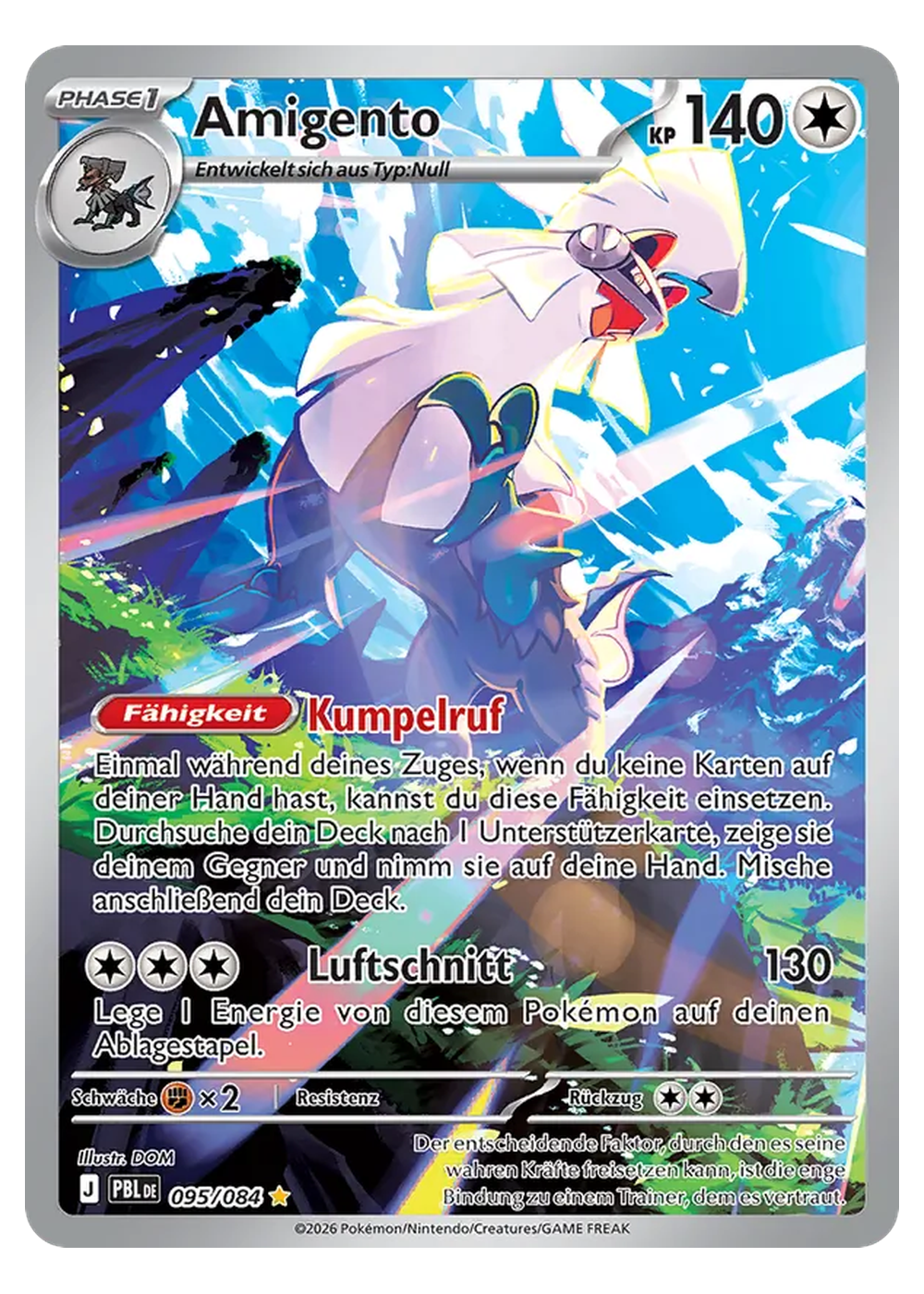 Amigento (PBL 095/84) - Mega-Entwicklung (ME): Dunkelnacht - Near Mint - Deutsch -tcgdex-de