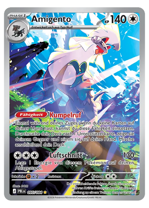 Amigento (PBL 095/84) - Mega-Entwicklung (ME): Dunkelnacht - Near Mint - Deutsch -tcgdex-de