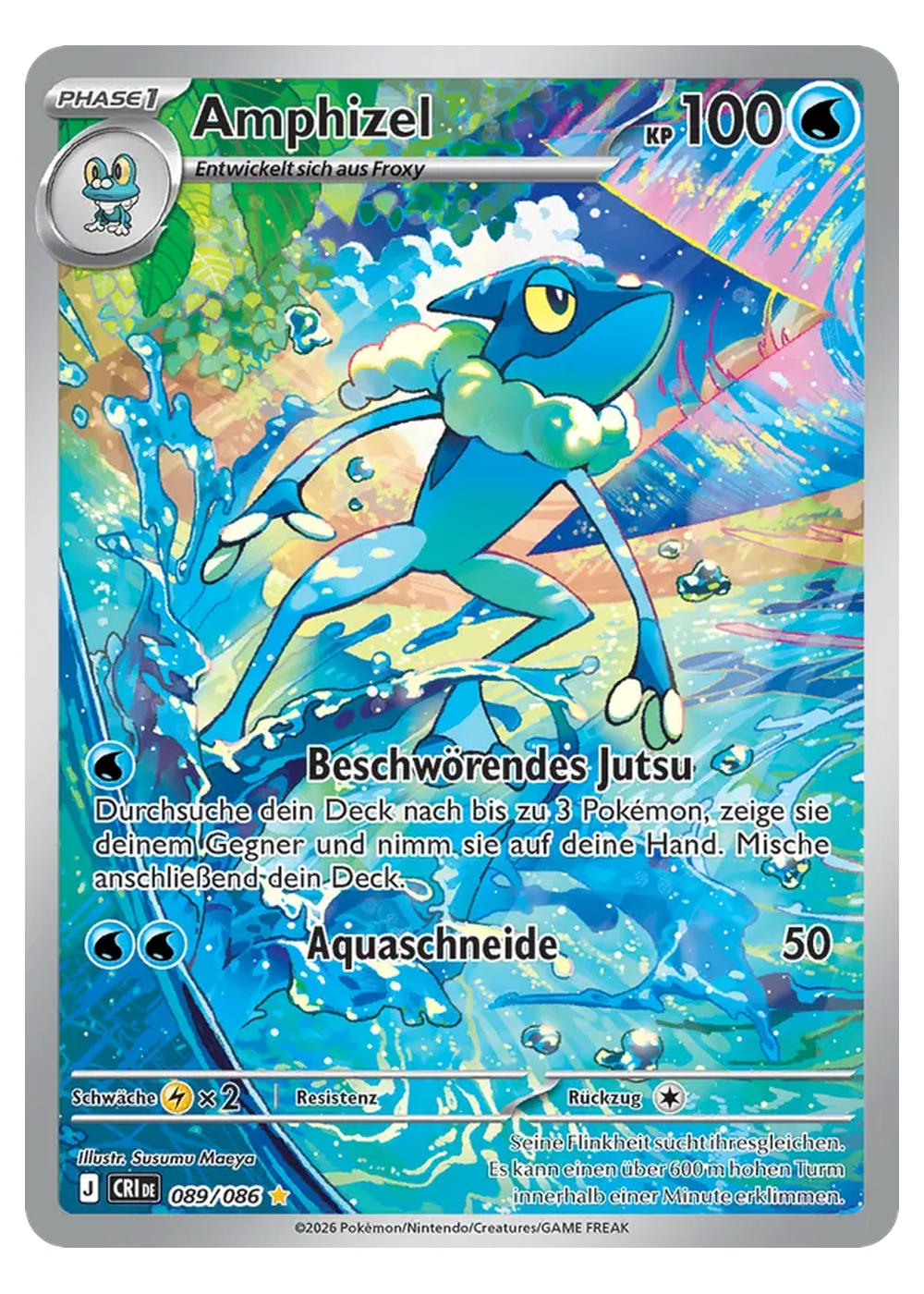 Amphizel (CRI 089/86) - Mega-Entwicklung (ME): Wachsendes Chaos - Near Mint - Deutsch -tcgdex-de