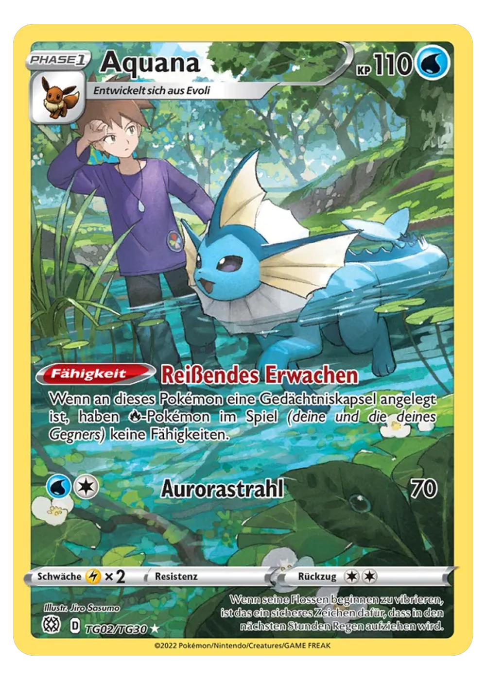 Aquana (BRS TG02/172) - Schwert & Schild (SWSH): Strahlende Sterne - Near Mint - Deutsch -tcgdex-de