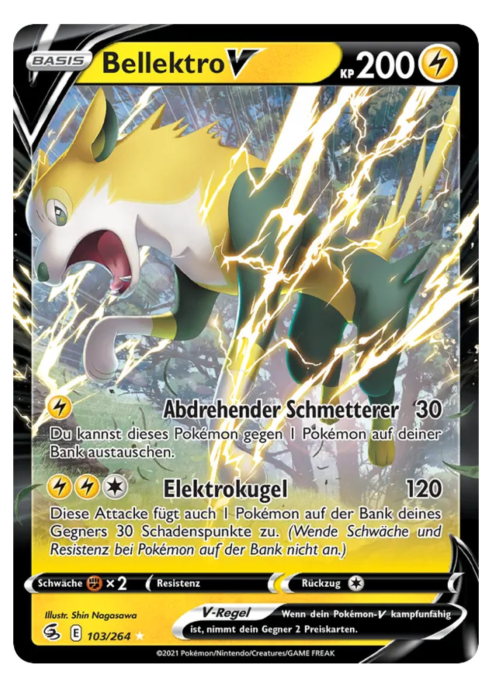 Bellektro V (FST 103/264) - Schwert & Schild (SWSH): Fusionsangriff - Near Mint - Deutsch -tcgdex-de