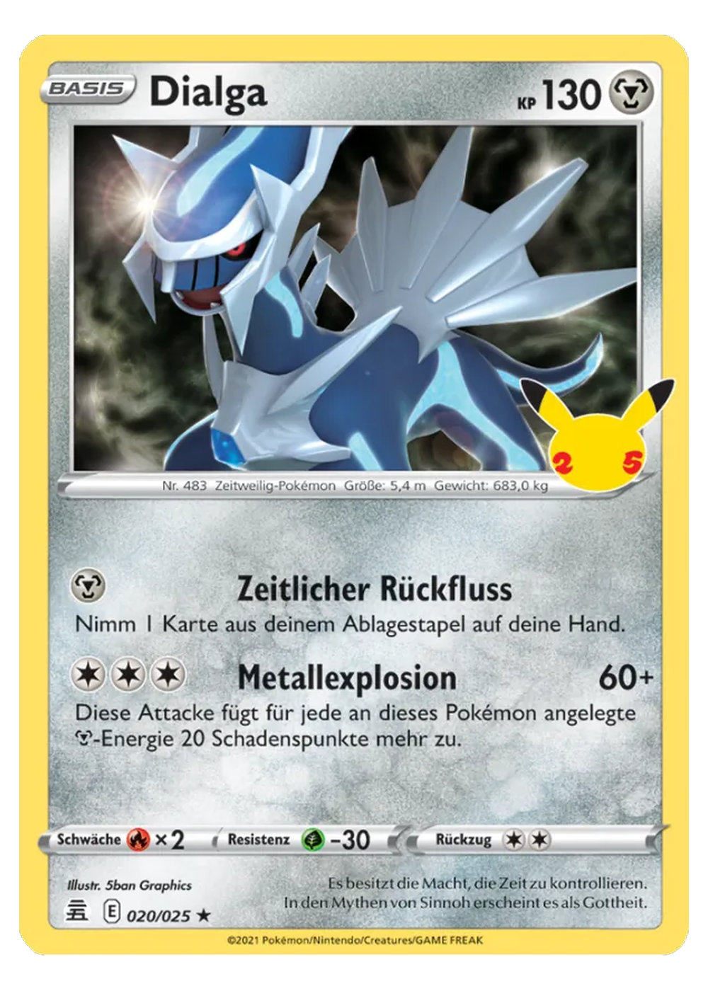 Dialga (CEL 020/25) - Schwert & Schild (SWSH): Celebrations - Near Mint - Deutsch -tcgdex-de