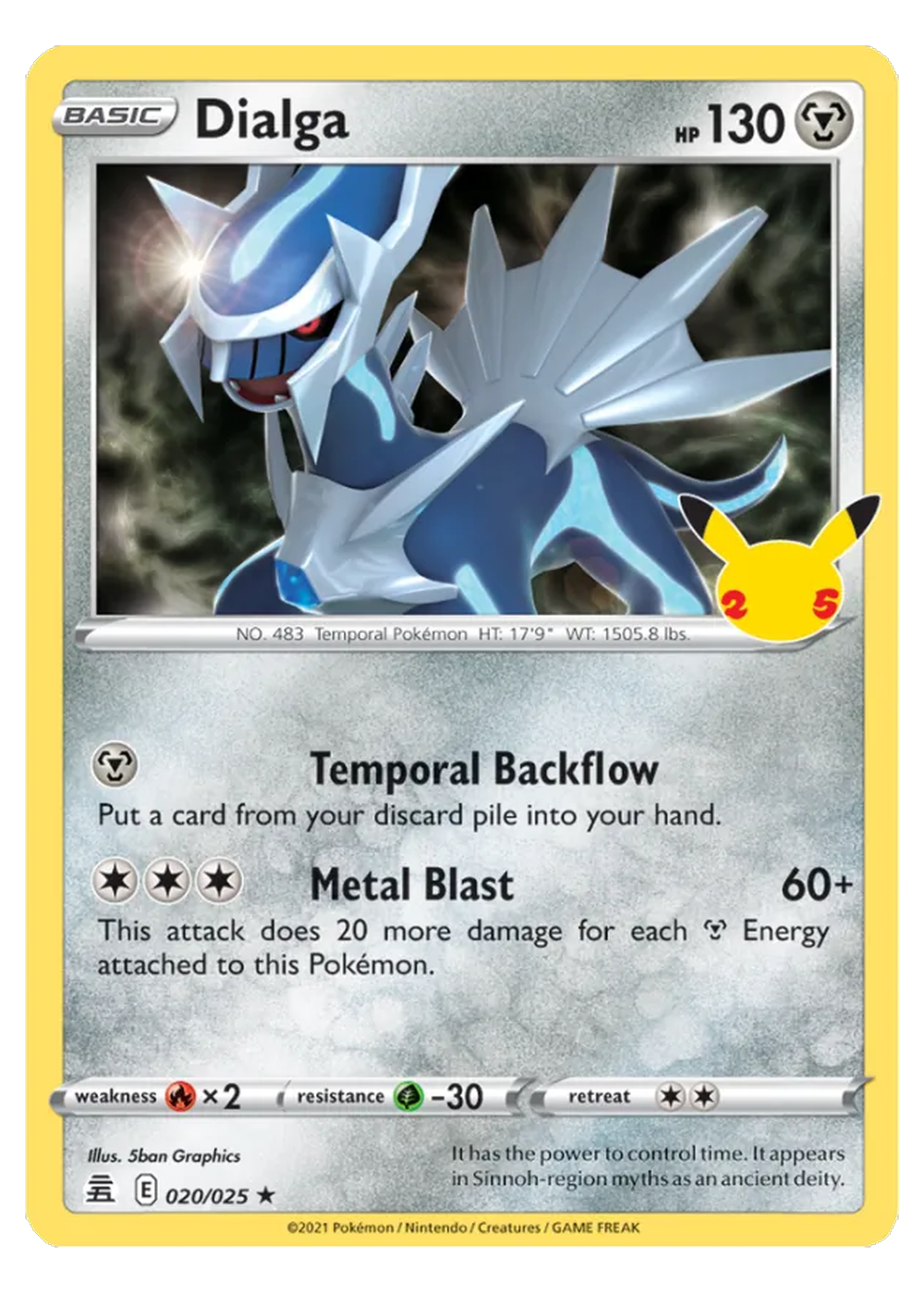 Dialga (CEL 020/25) - Schwert & Schild (SWSH): Celebrations - Near Mint - Deutsch -tcgdex-en