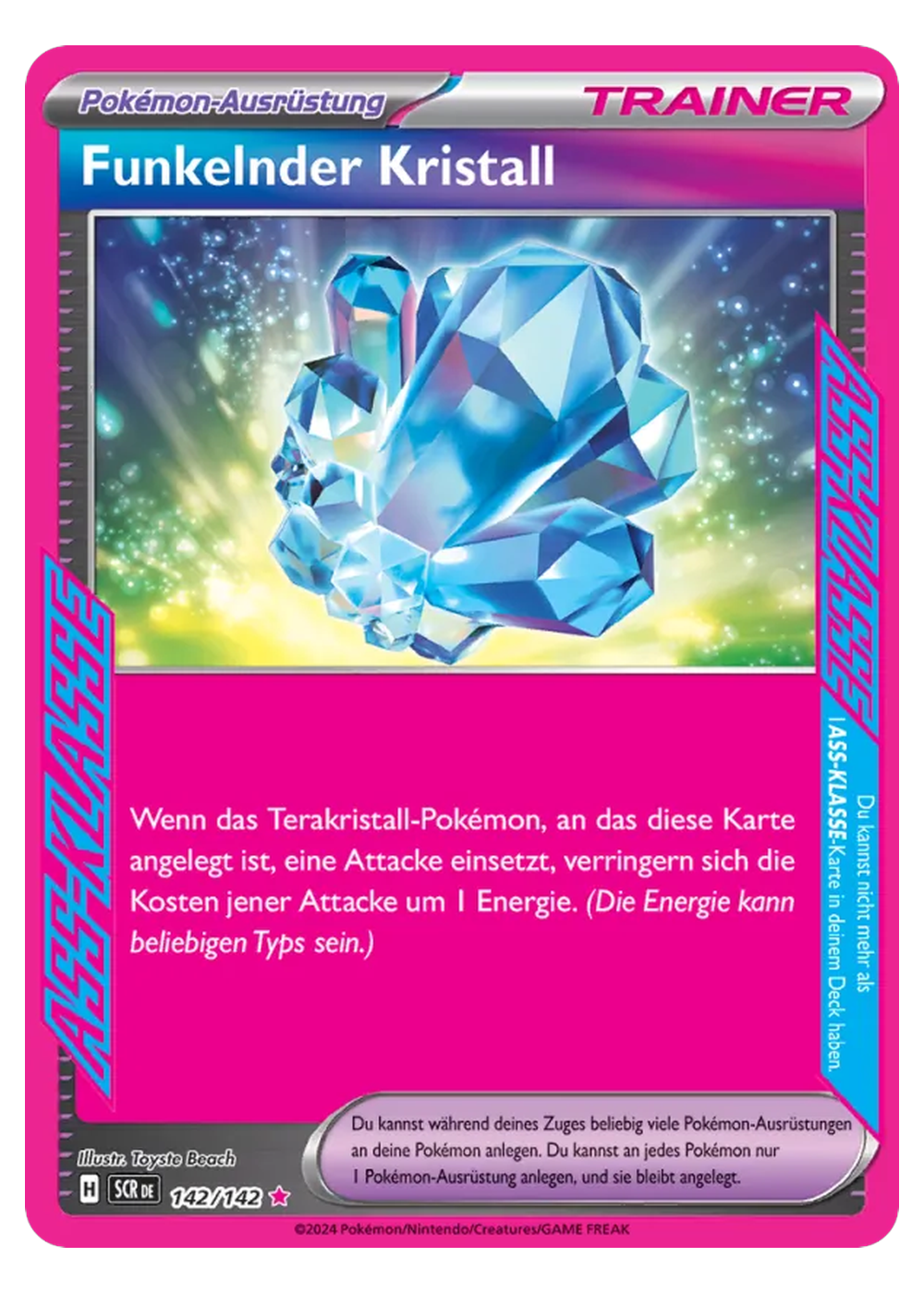 Funkelnder Kristall (SCR 142/142) - Karmesin & Purpur (SV): Stellarkrone - Near Mint - Deutsch -tcgdex-de