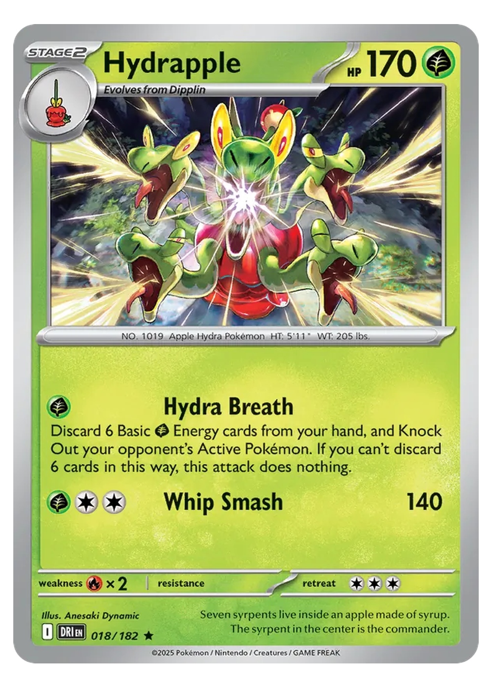 Hydrapfel (DRI 018/182) - Karmesin & Purpur (SV): Ewige Rivalen - Near Mint - Englisch -tcgdex-en