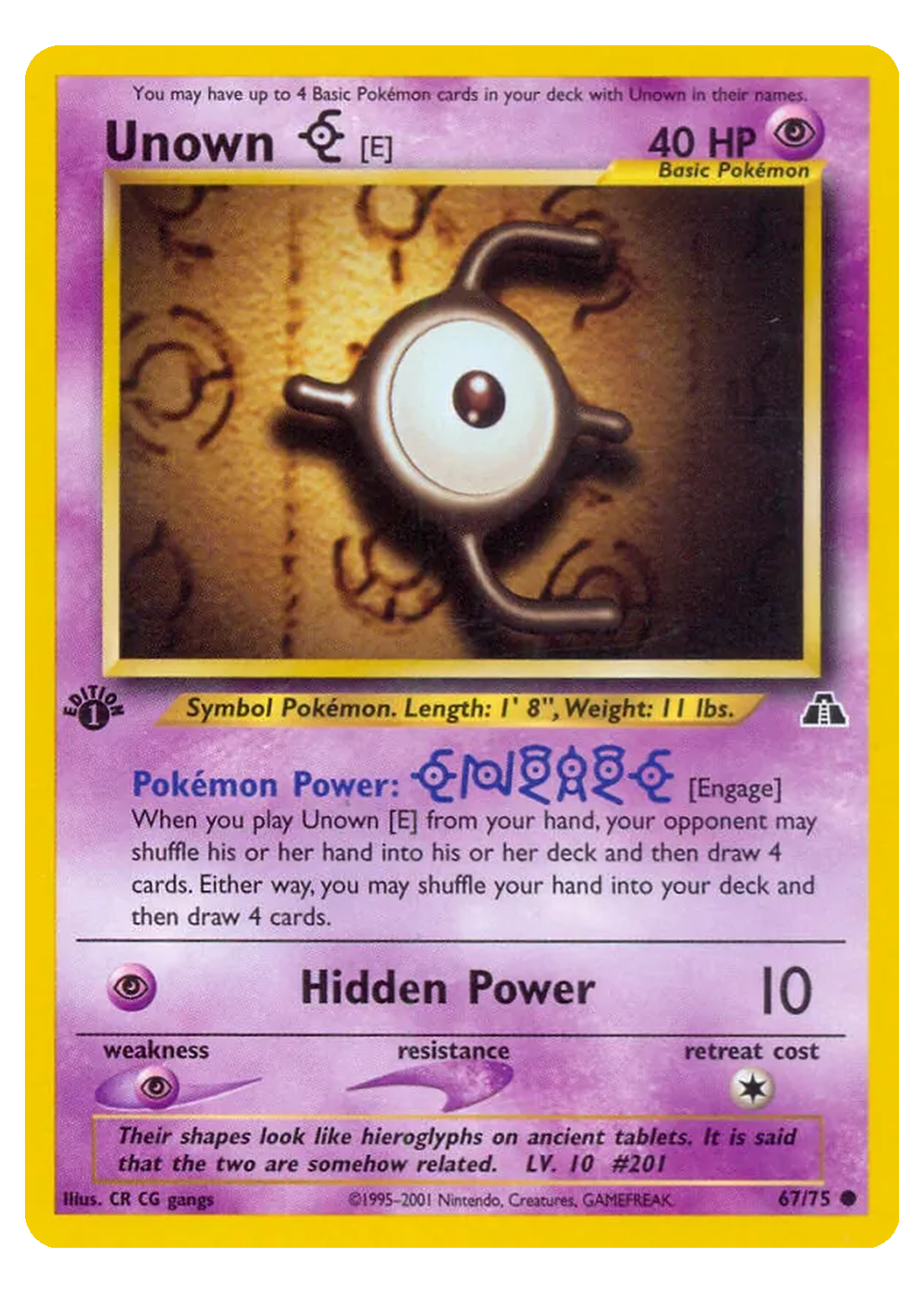 Icognito [E] (NDI 67/75) - ★neo (NEO): Neo Entdeckung - Excellent - Deutsch -tcgdex-en