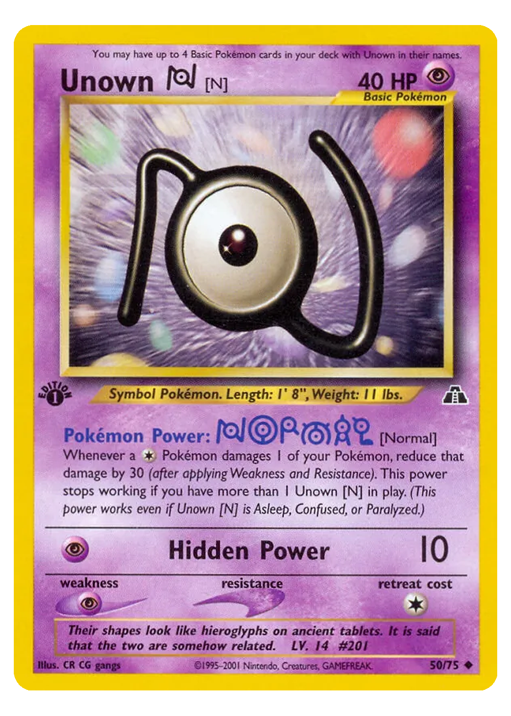 Icognito [N] (NDI 50/75) - ★neo (NEO): Neo Entdeckung - Excellent - Deutsch -tcgdex-en