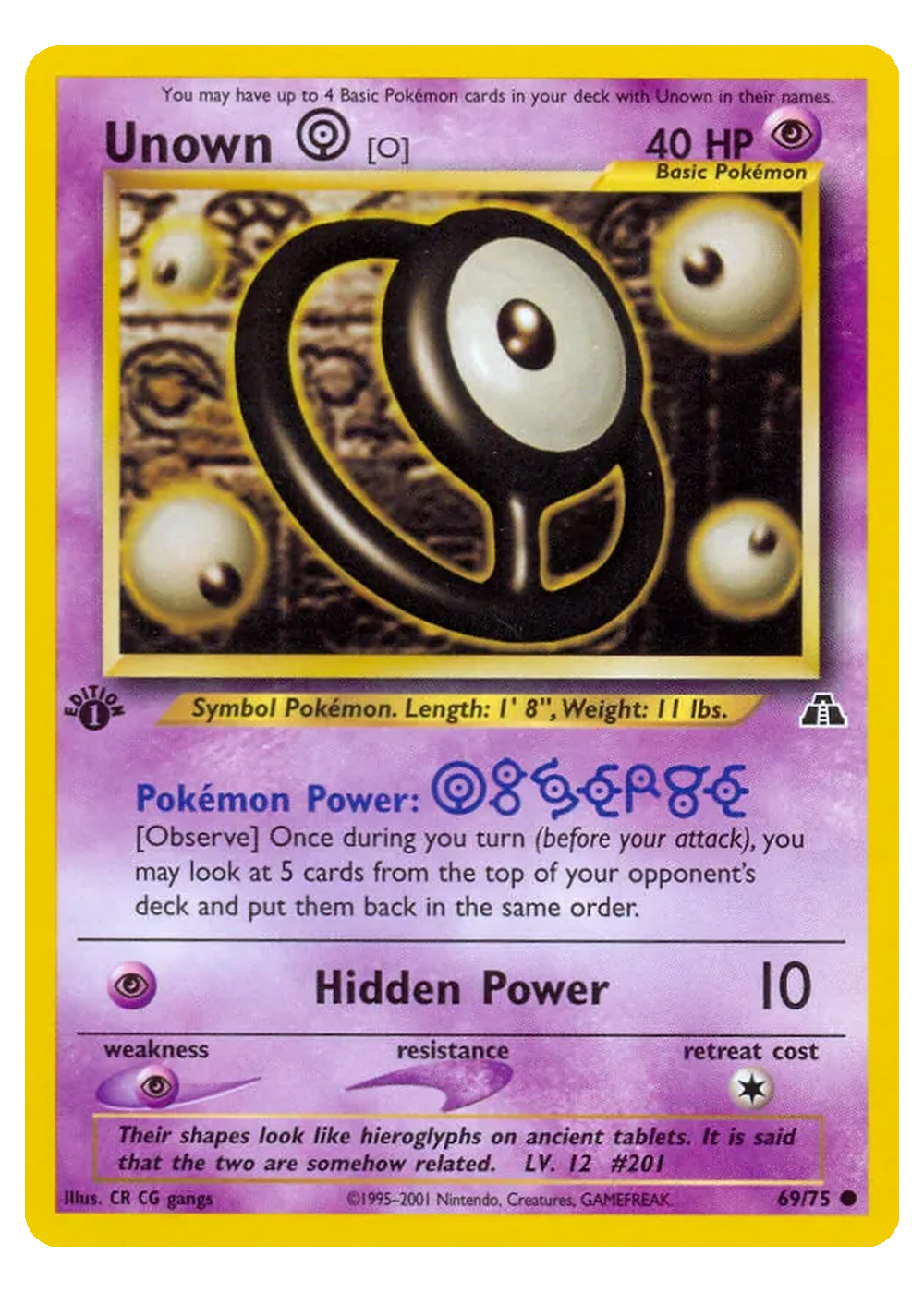 Icognito [O] (NDI 69/75) - ★neo (NEO): Neo Entdeckung - Excellent - Deutsch -tcgdex-en