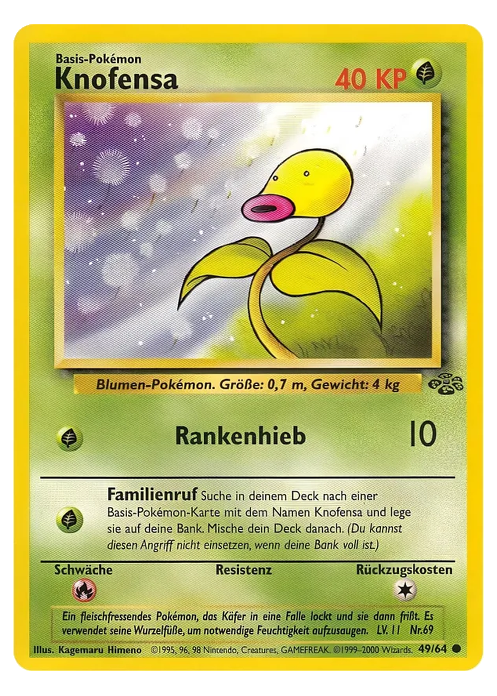 Knofensa (JU 49/64) - Grund (BASE): Dschungel - Near Mint - Deutsch -tcgdex-de