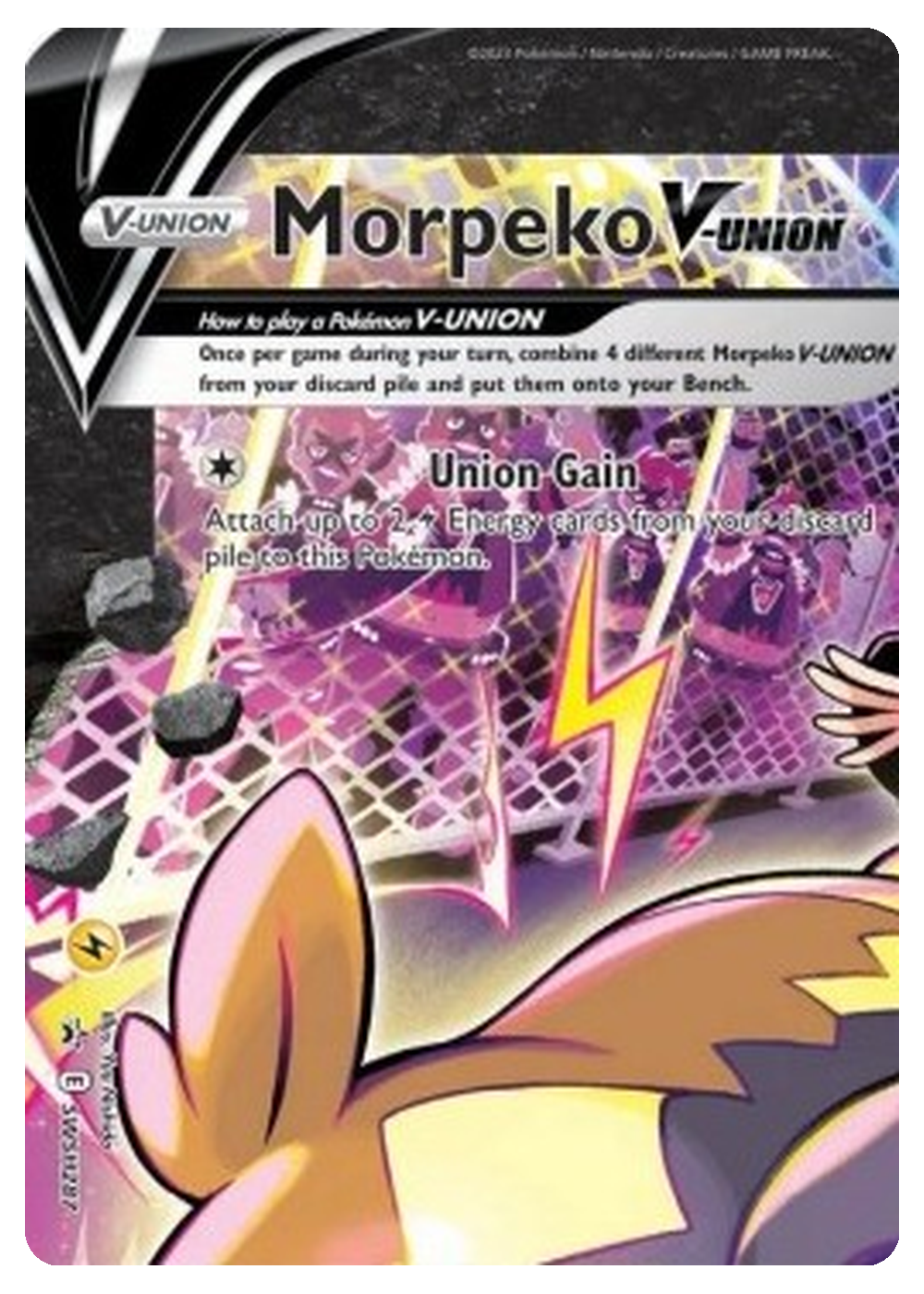 Morpeko V-UNION (SWSH 287) SWSH Black Star Promos - Schwert & Schild - Near Mint - Deutsch -vault-de