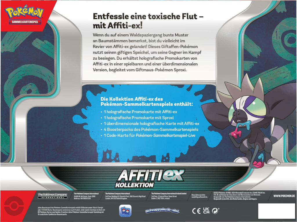 Pokemon Affiti ex Box Deutsch
