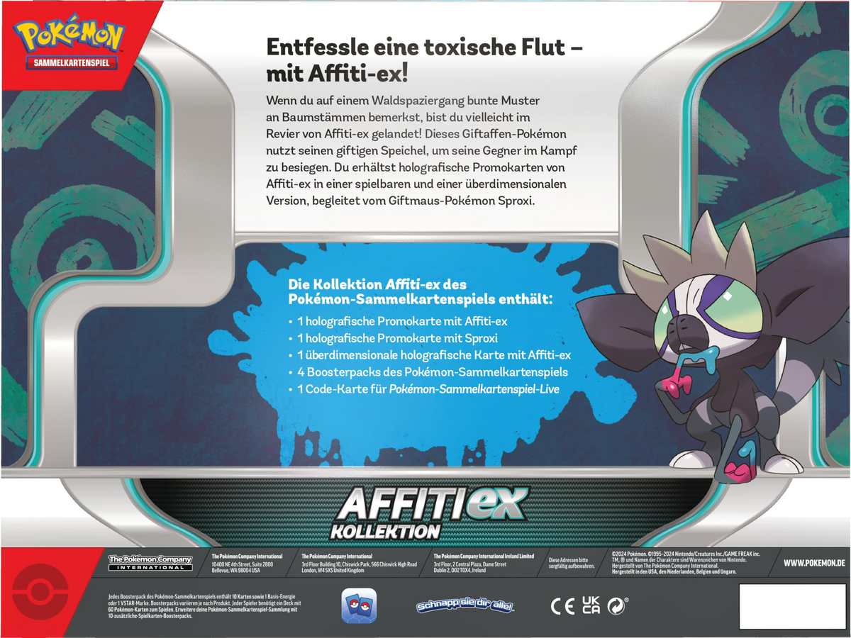 Pokemon Affiti ex Box Deutsch