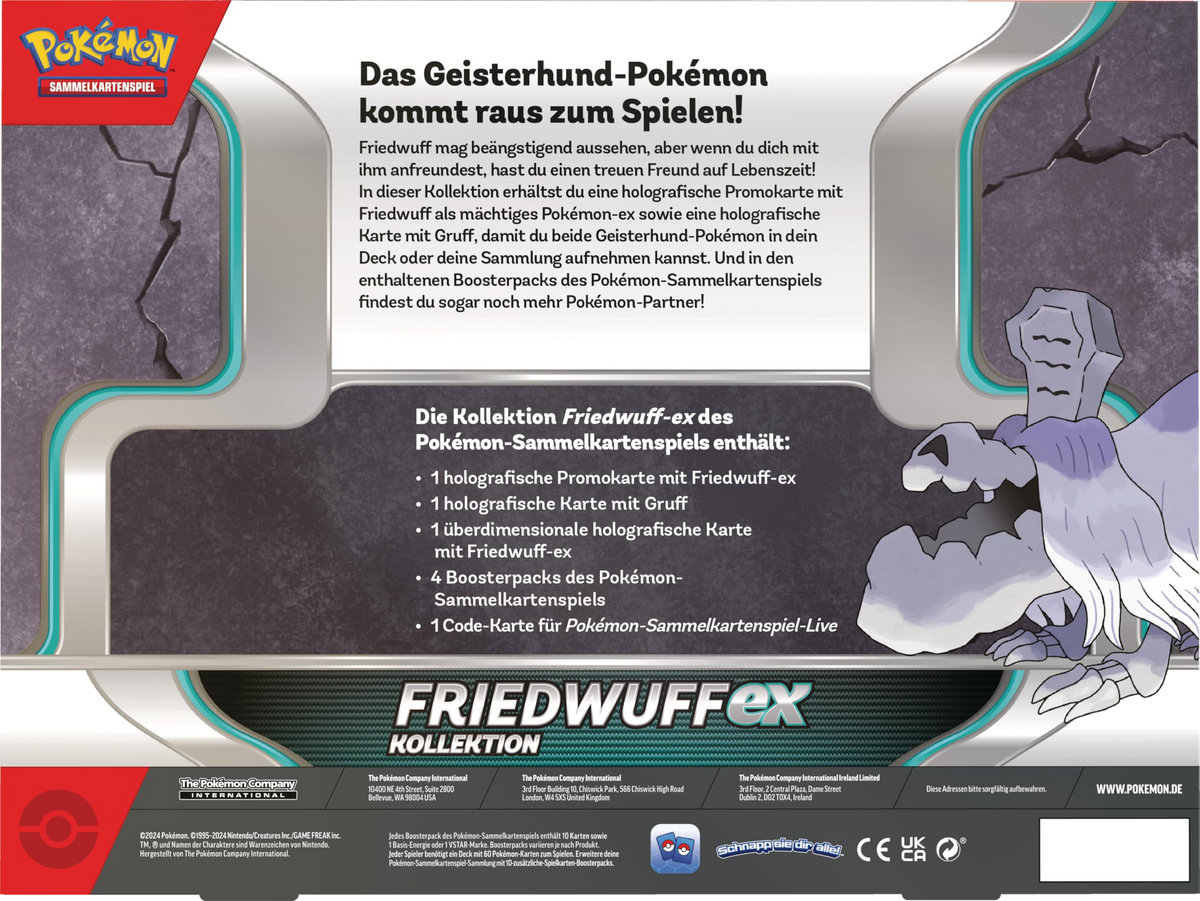 Pokemon Friedwuff ex Box Deutsch