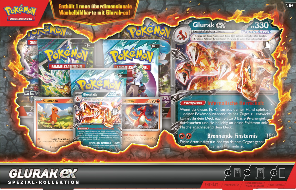 Pokemon Glurak ex Special Kollektion Deutsch