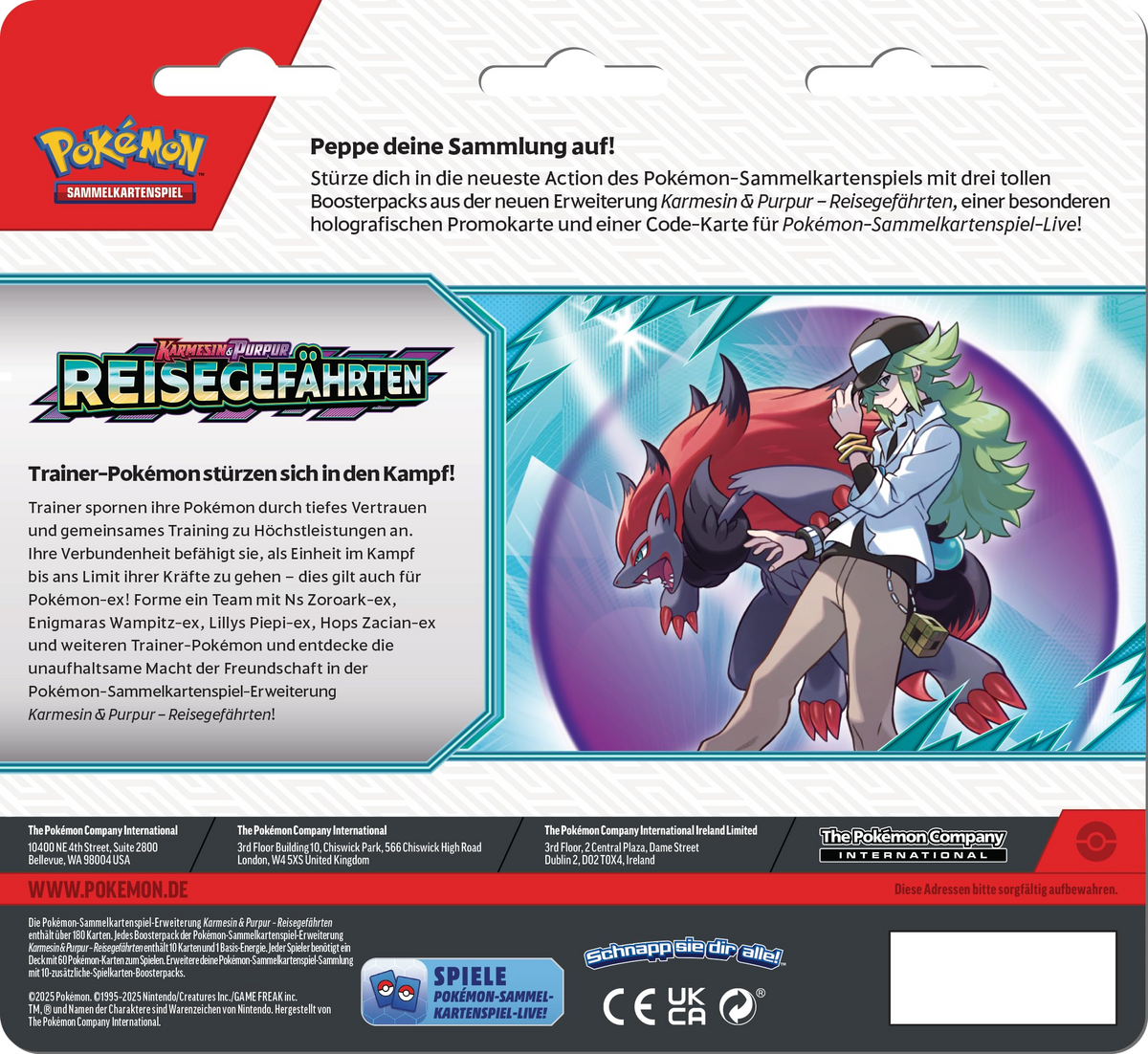 Pokemon Karmesin & Purpur 09: Reisegefährten Irokex 3-Pack Blister Deutsch