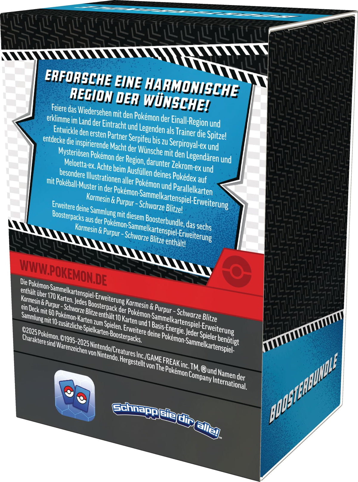Pokemon Karmesin & Purpur: Schwarze Blitze Boosterbundle Deutsch