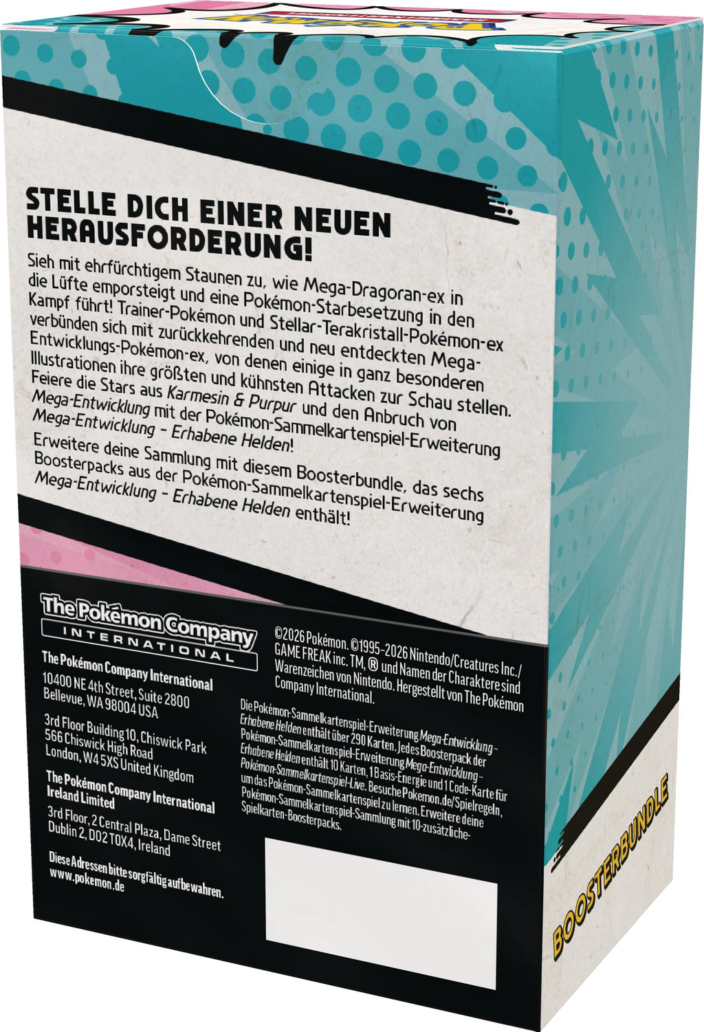 Pokemon Mega-Entwicklung 02.5: Erhabene Helden Boosterbundle Deutsch - Differenzbesteuert