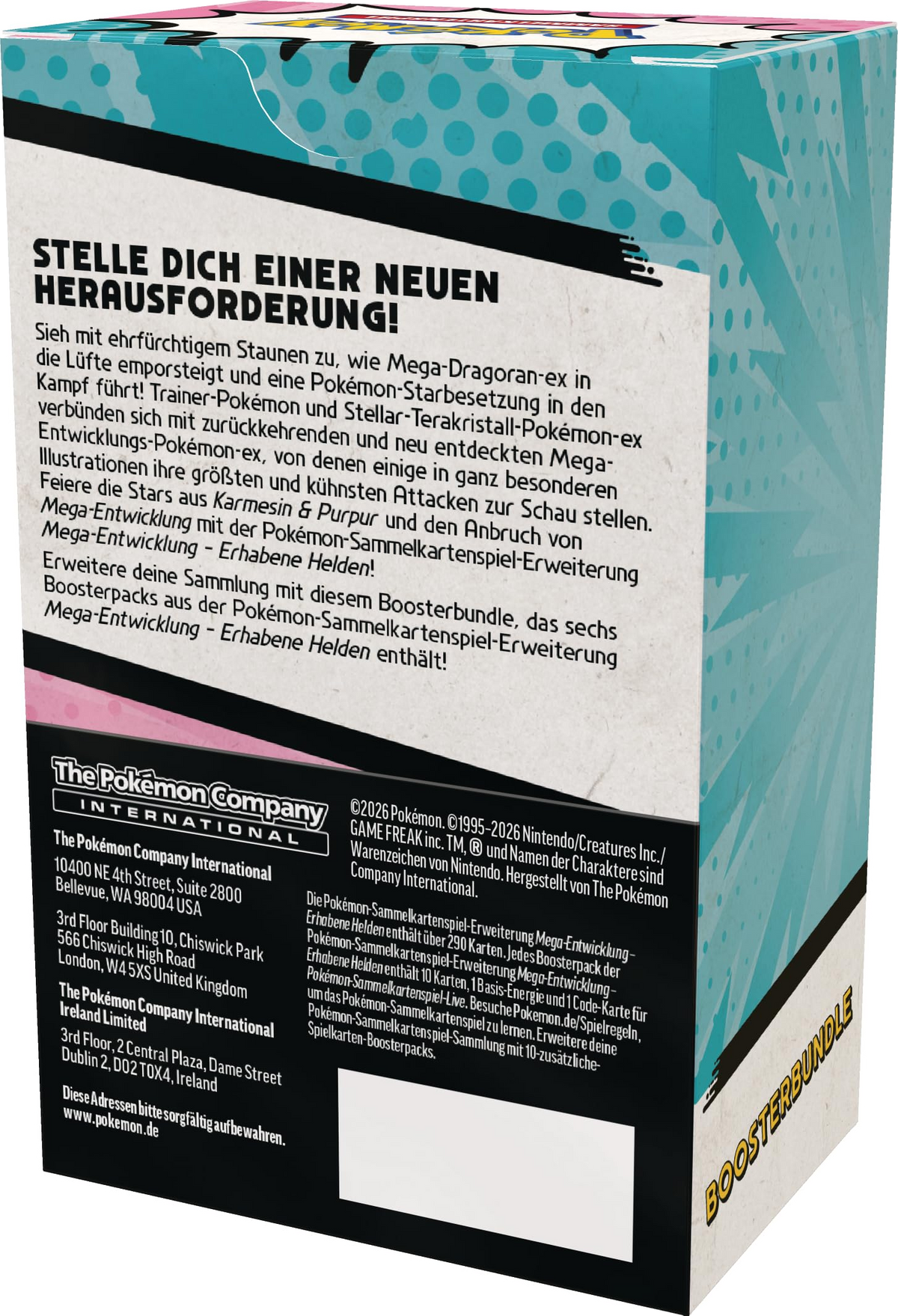 Pokemon Mega-Entwicklung 02.5: Erhabene Helden Boosterbundle Deutsch - Differenzbesteuert