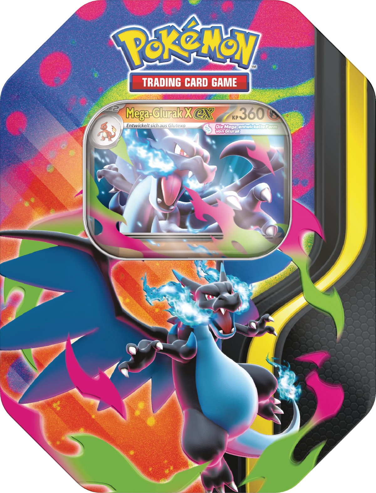 Pokemon Mega Glurak X ex Tin-Box Deutsch