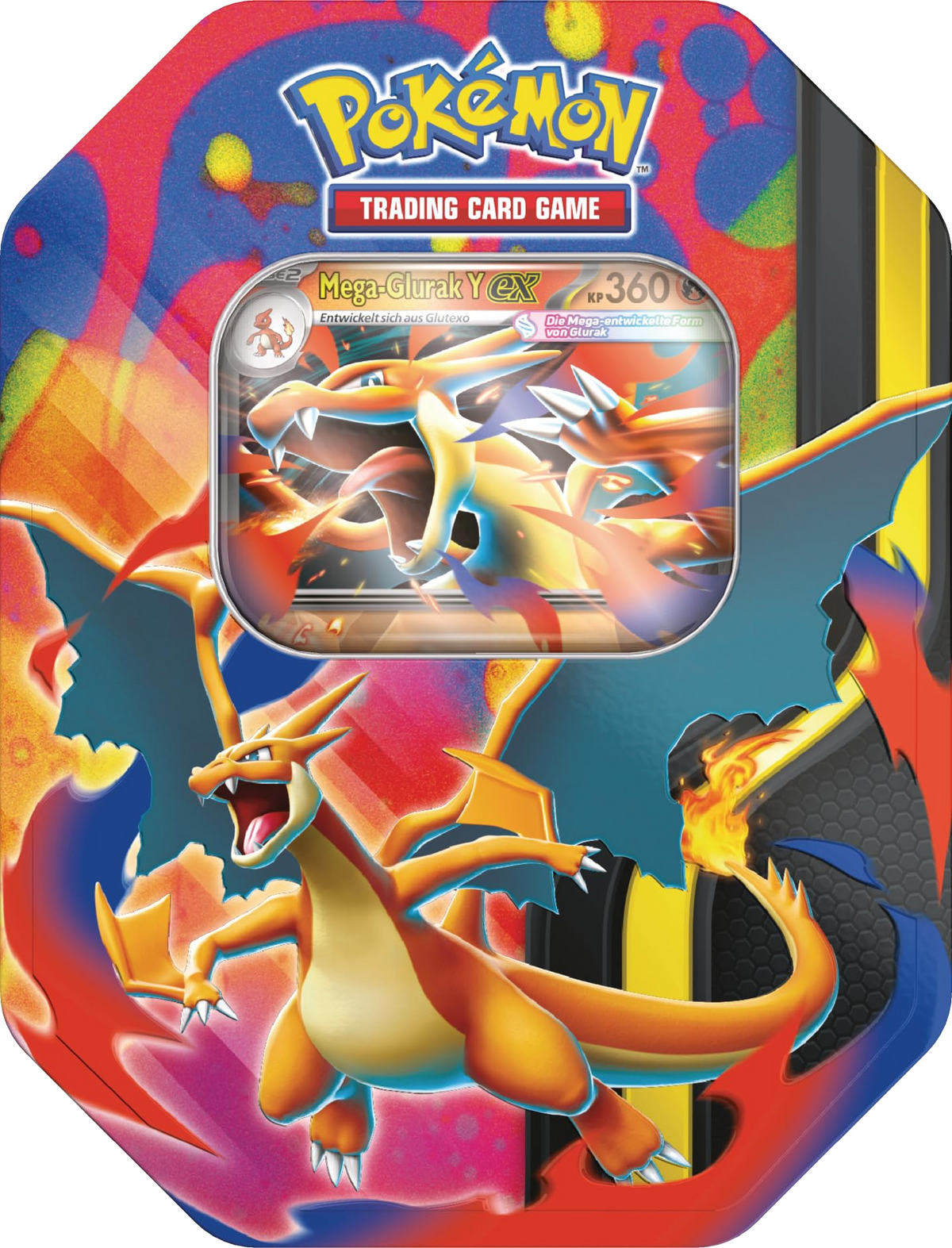 Pokemon Mega Glurak Y ex Tin-Box Deutsch