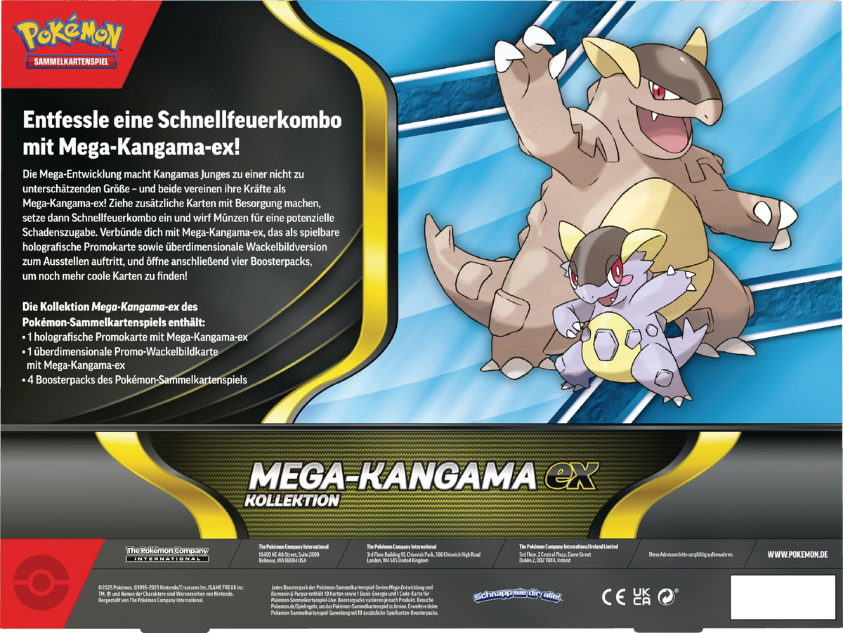 Pokemon Mega Kangama ex Box Deutsch