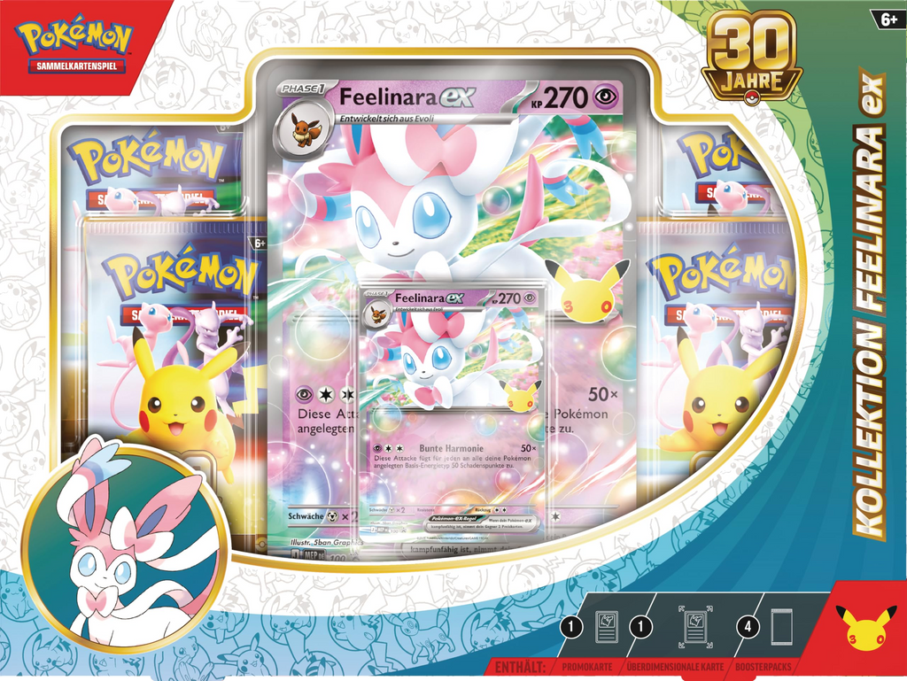 Pokemon Pokémon-Sammelkartenspiel: Kollektion 30 Jahre: Feelinara-ex Deutsch