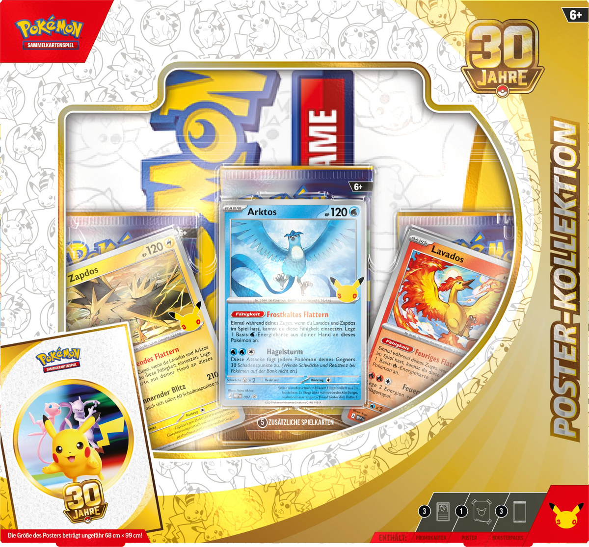 Pokemon Pokémon-Sammelkartenspiel: Poster-Kollektion 30 Jahre Deutsch