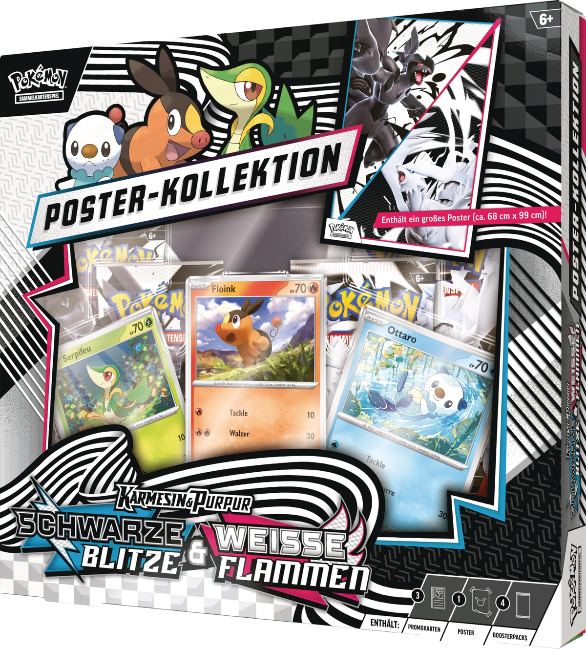 Pokemon Schwarze Blitze & Weiße Flammen: Unova Poster Collection Deutsch