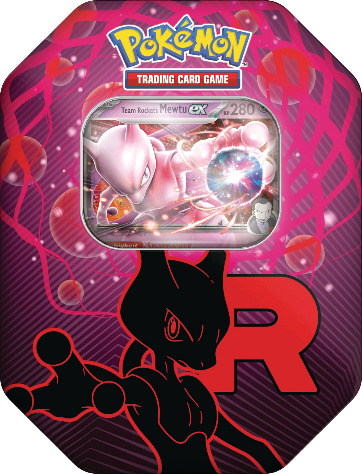 Pokemon Team Rocket Tins: Team Rockets Mewtu ex Tin-Box Deutsch
