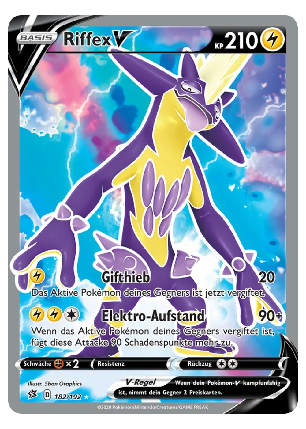 Riffex V (RCL 182/192) - Schwert & Schild (SWSH): Clash der Rebellen - Light Played - Deutsch -tcgdex-de