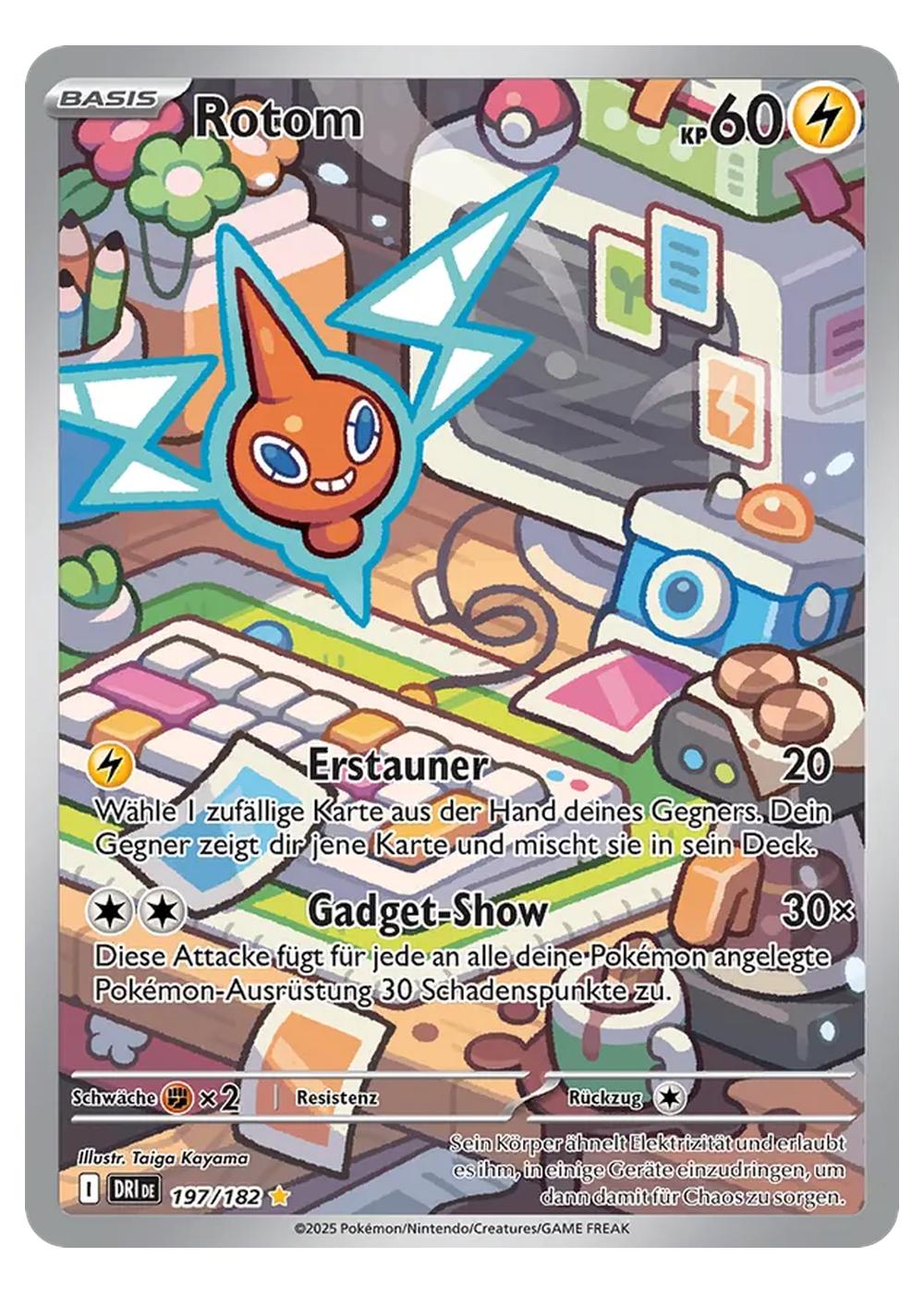 Rotom (DRI 197/182) - Karmesin & Purpur (SV): Ewige Rivalen - Near Mint - Deutsch -tcgdex-de