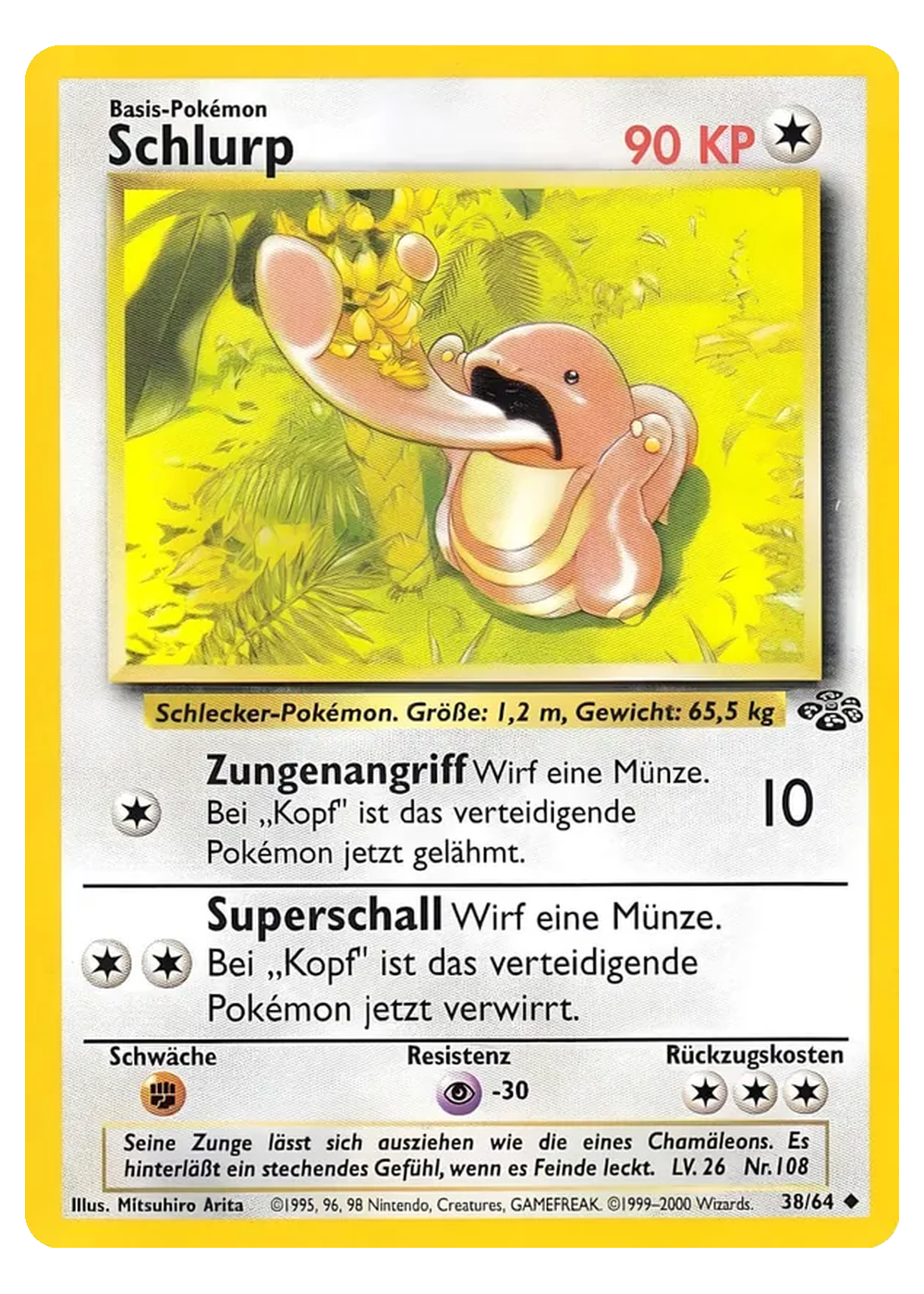 Schlurp (JU 38/64) - Grund (BASE): Dschungel - Excellent - Deutsch -tcgdex-de