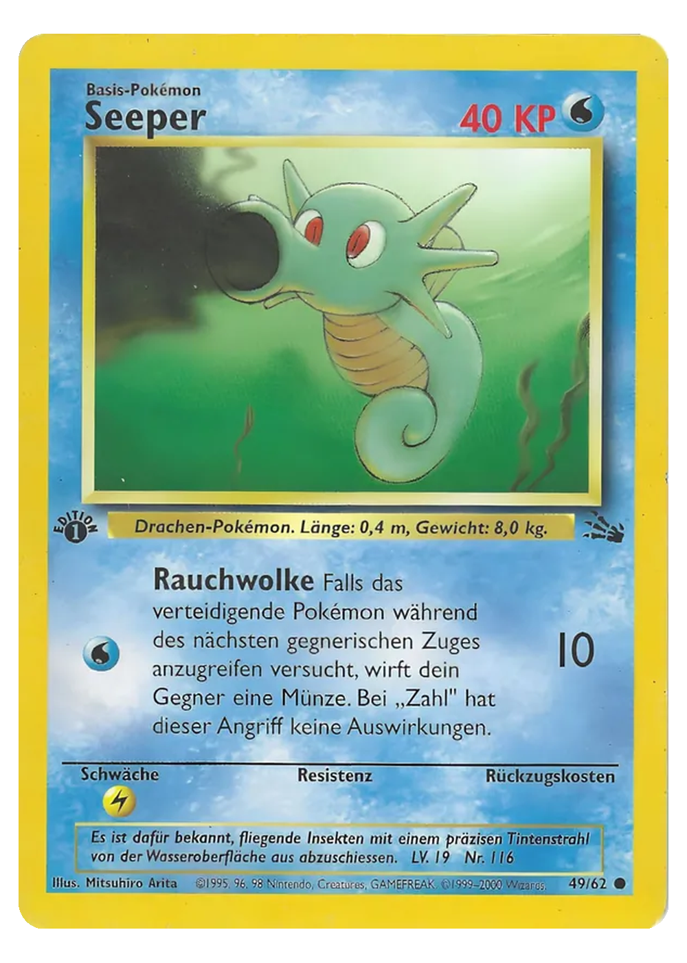 Seeper (FO 49/62) - Grund (BASE): Fossil - Good - Deutsch -tcgdex-de