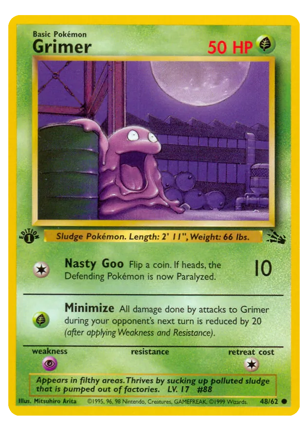 Sleima (FO 48/62) - Grund (BASE): Fossil - Excellent - Englisch -tcgdex-en
