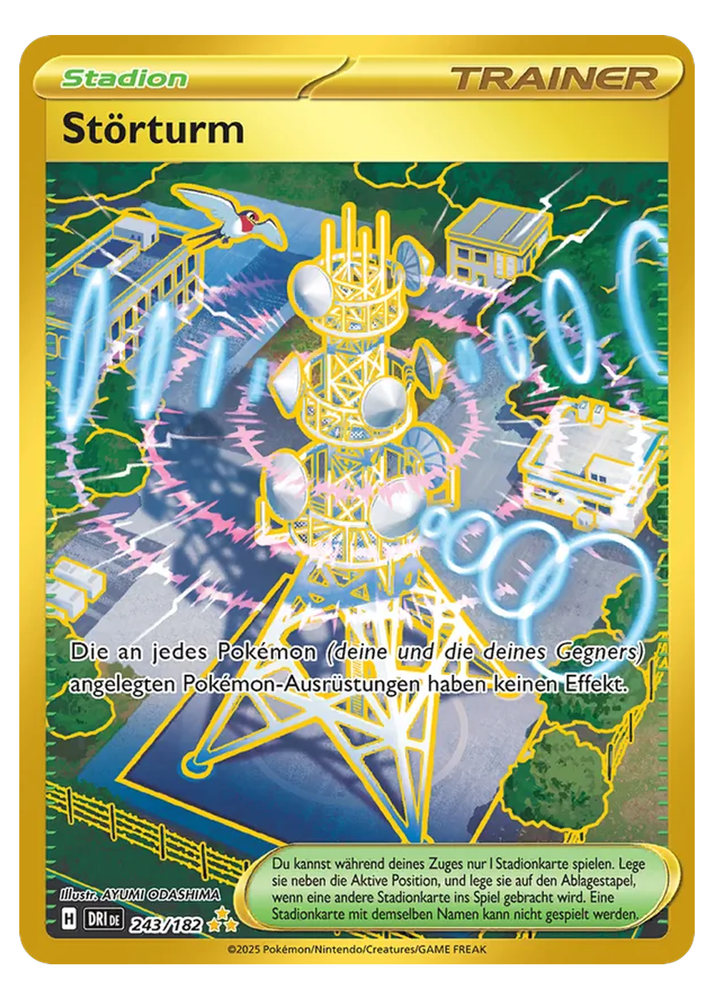 Störturm (DRI 243/182) - Karmesin & Purpur (SV): Ewige Rivalen - Near Mint - Deutsch -tcgdex-de