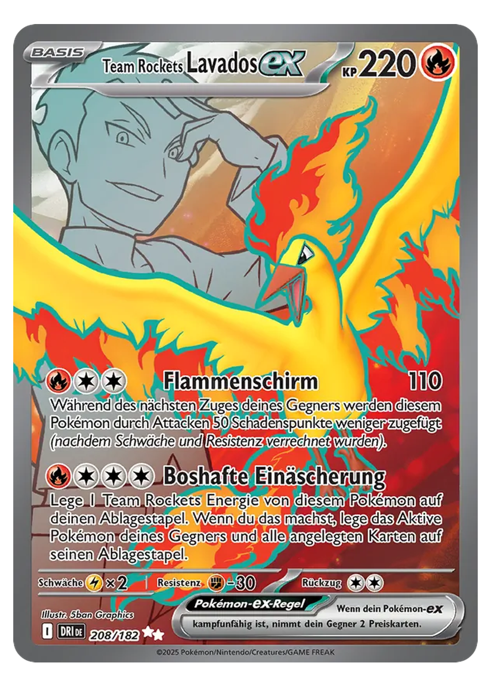 Team Rockets Lavados ex (DRI 208/182) - Karmesin & Purpur (SV): Ewige Rivalen - Near Mint - Deutsch -tcgdex-de
